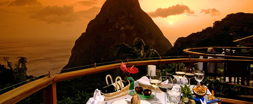 Ladera, St. Lucia - Dasheene Restaurant